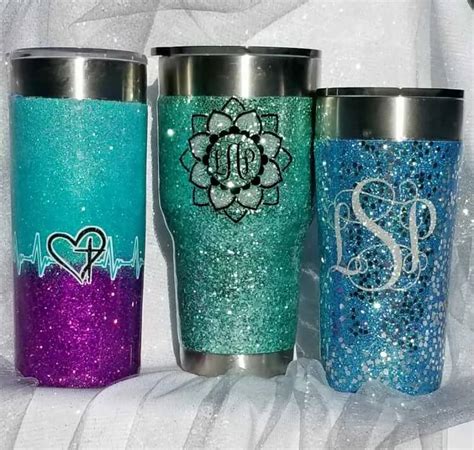 epoxy tumbler glitter tumbler ideas